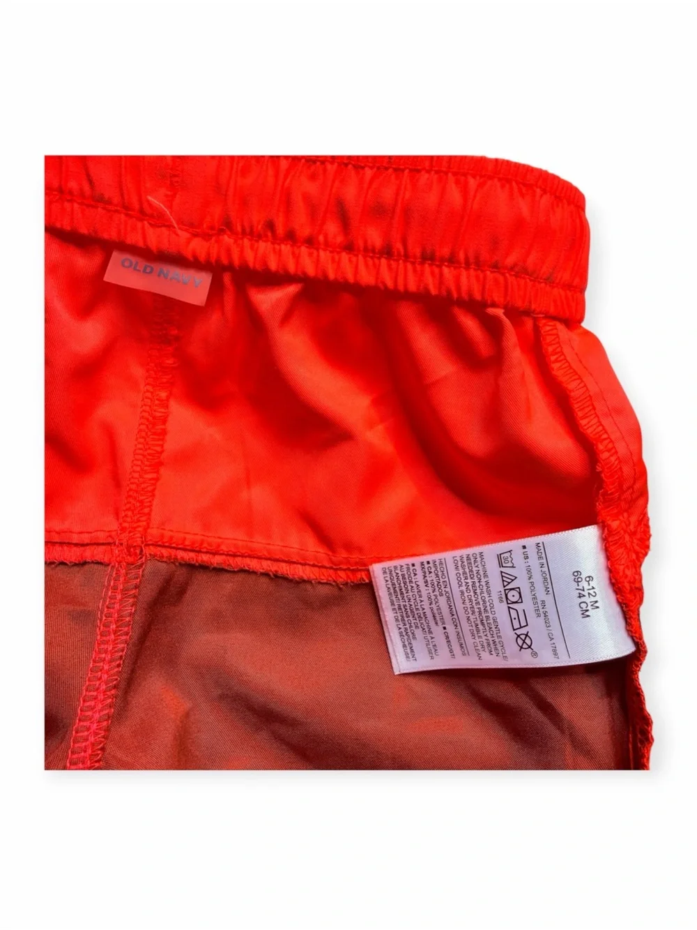 Old Navy Boys Swim Set 6-12M Long Sleeve Rash Guard Swim Trunks Popsicle
